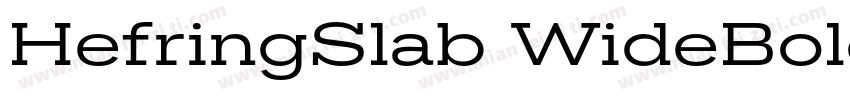 HefringSlab WideBold字体转换